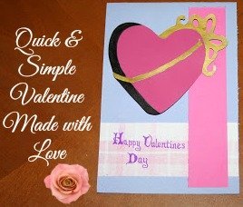 Quick Simple Valentine's Day Card