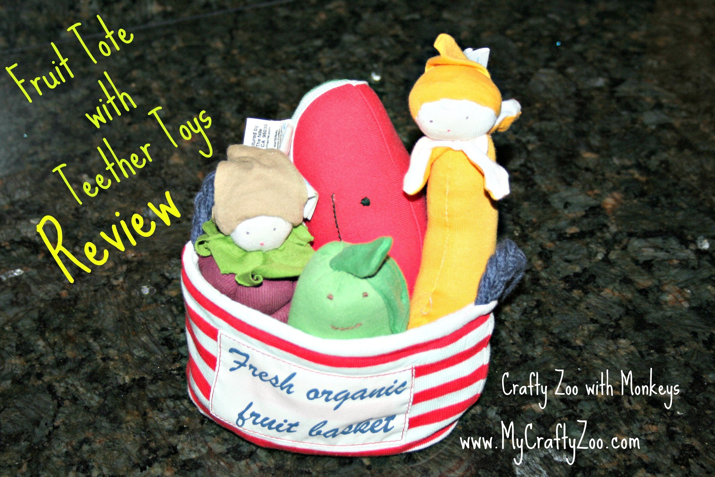 Fruit Tote with Teether Toys