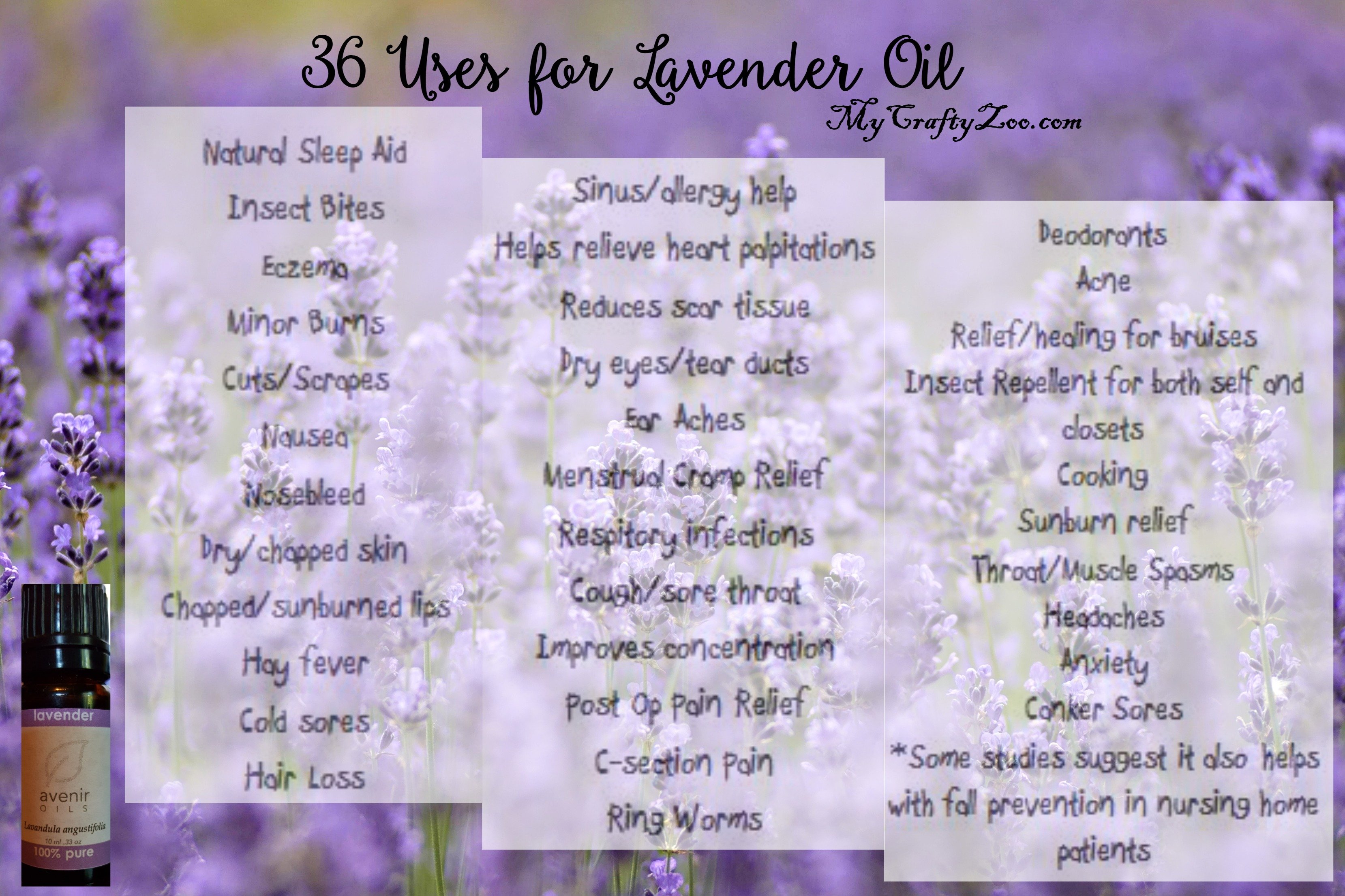 36 Uses for Lavender Oil ⋆ My Crafty Zoo