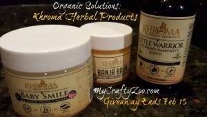 Khroma Herbal Products Giveaway Ends Feb 15