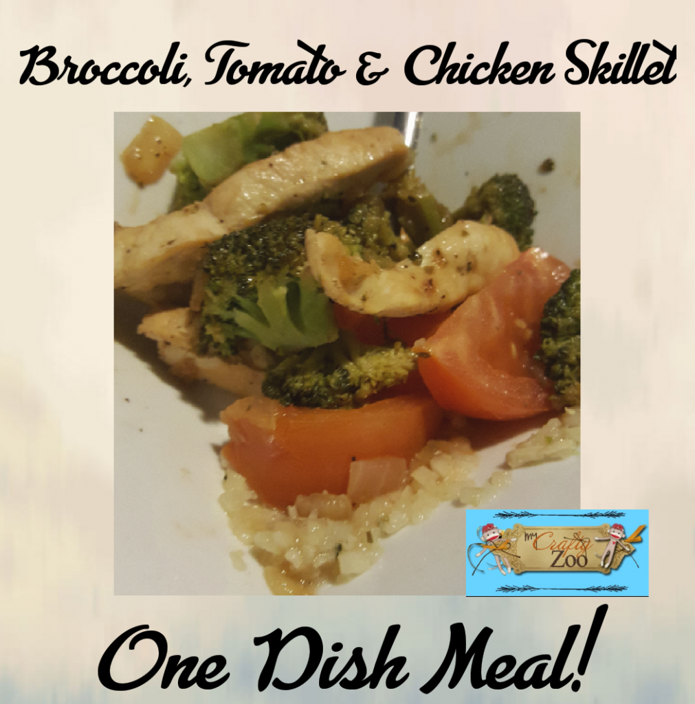 Broccoli Tomato Chicken Skillet: Quick, Easy & Healthy One Dish Weeknight Meal