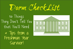 Dorm Room Supplies they Don't Tell You You'll Need!