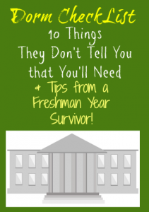 Dorm Essentials They Don't Tell You About & Tips from a Freshman Year Survivor