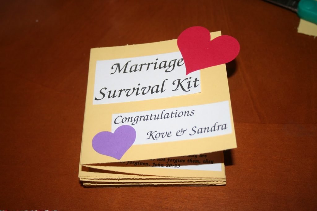 Marriage Survival Kit: DIY Wedding Gift 