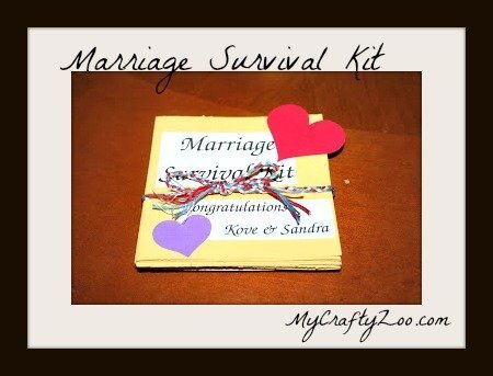 Marriage Survival Kit: DIY Wedding Gift 