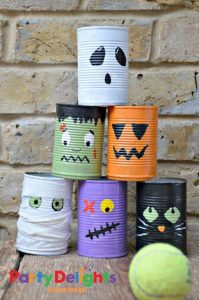 Halloween Tin Can Bowling & Party Planning @Crafty_Zoo