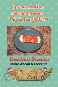Breakfast Burritos: Make Ahead & Freeze!!