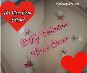 DIY Valentine Hanging Heart Room Decor