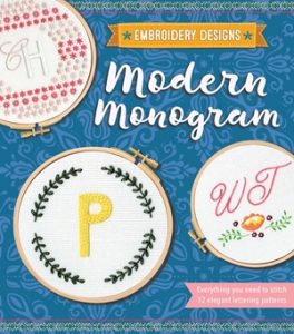 Modern Monogram Embroidery Designs by Kelly Fletcher