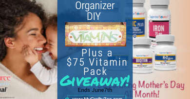 Vitamin Organizer DIY + $75 Vitamin Pack Giveaway