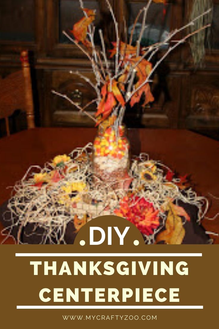 DIY Thanksgiving Centerpiece: Frugal, beautiful, simple! - My Crafty Zoo