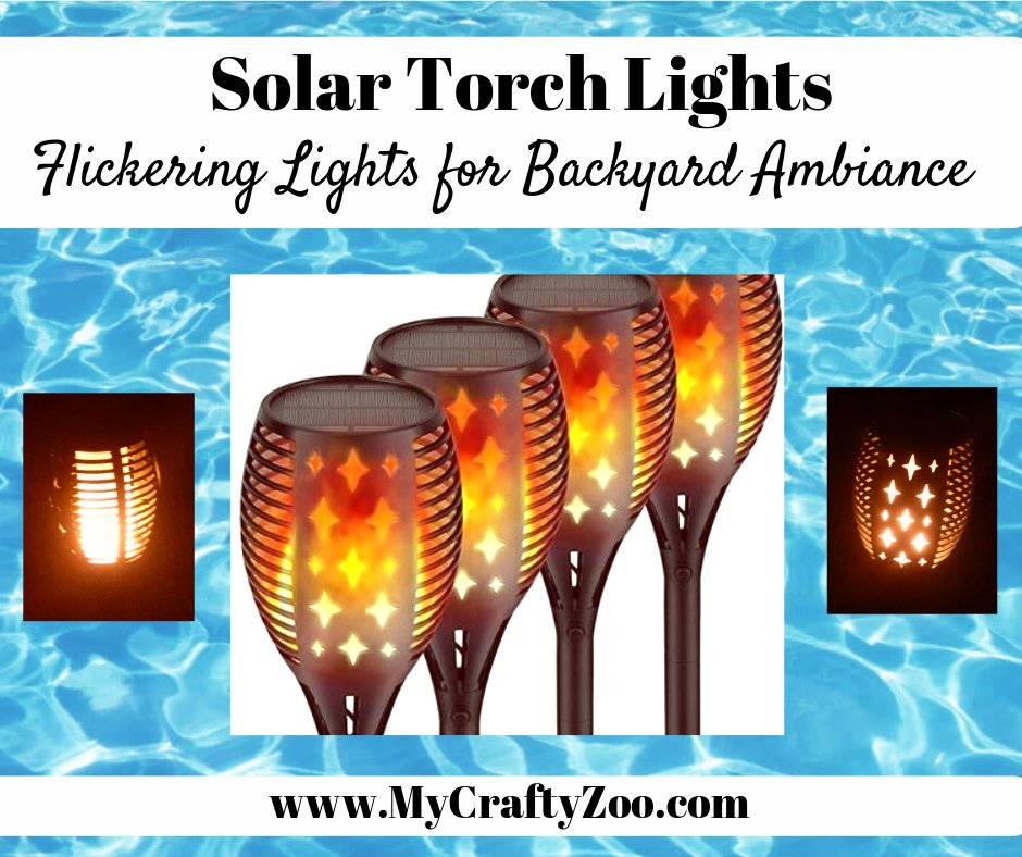 Solar Torch Lights: Flickering Lights for Backyard Ambiance
