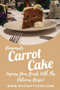 Old Fashion Carrot Cake: Delicious, Homemade Goodness @Crafty_Zoo