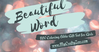 Beautiful Word: NIV Coloring Bible Gift Set For Girls