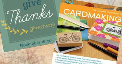 Complete Photo Guide to Cardmaking and Give Thanks Giveaway Hop!