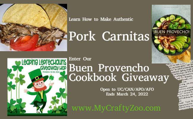 Pork Carnitas Recipe & Traditional Mexican Food Cookbook Giveaway
