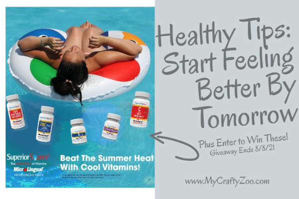 Healthy Tips to Start Feeling Better By Tomorrow & Win Our Giveaway!