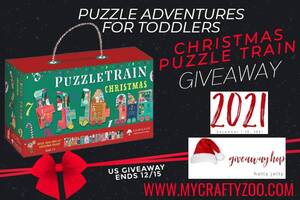 Puzzle Adventures for Toddlers: Christmas Puzzle Train + a Giveaway Hop
