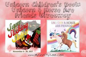 Unicorn Children's Book: Unicorn & Horse Are Friends @CraftyZoo