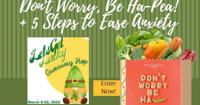 Don't Worry, Be Ha-Pea, Giveaway & 5 Steps to Ease Anxiety